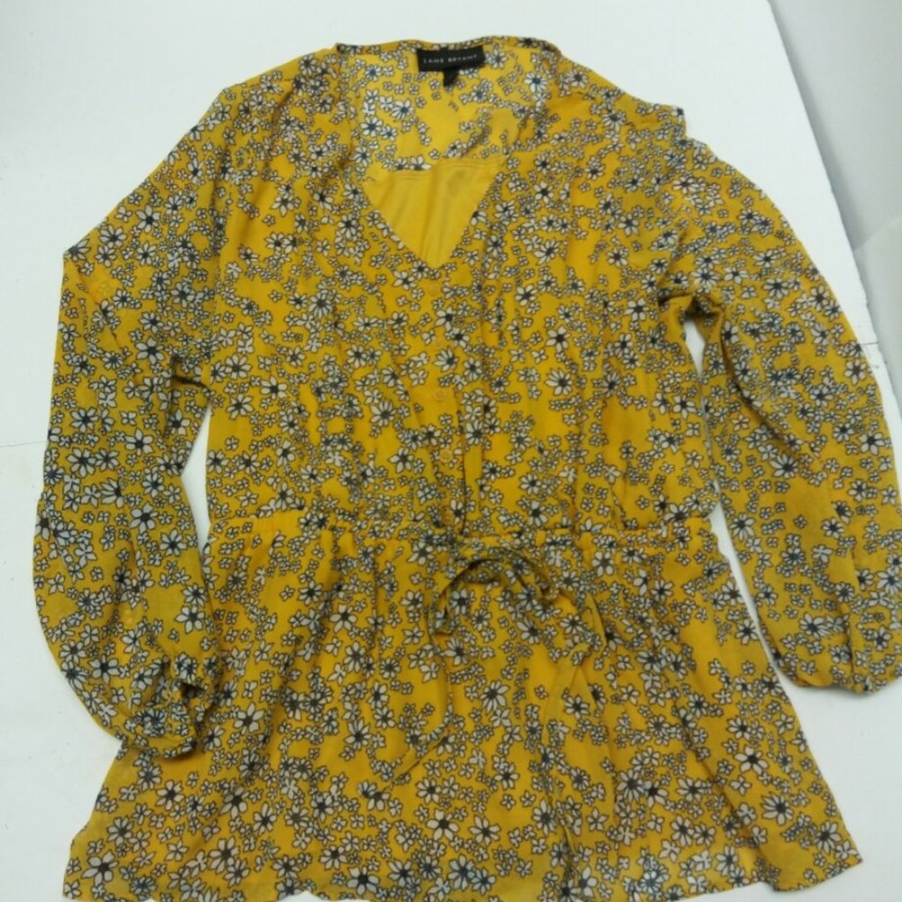 Lane Bryant Gold & Black Top Size 16
